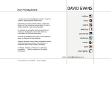Tablet Screenshot of davidevans.co.nz